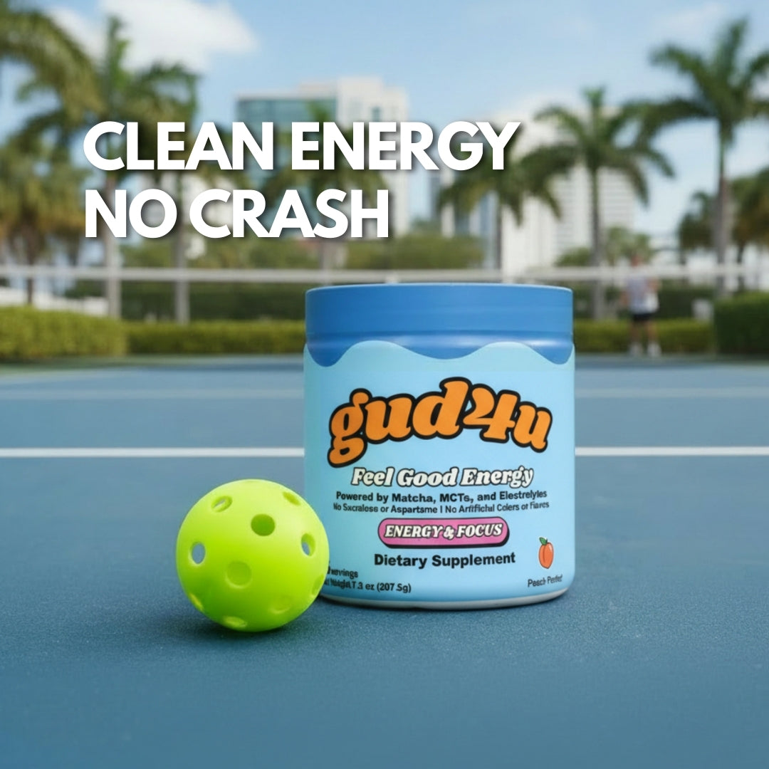 Gud4u - Clean Energy Drink Mix - Powered by Matcha, MCTs & Electrolytes