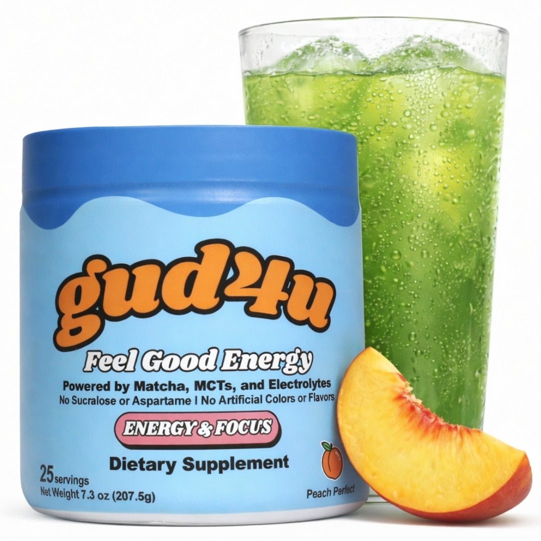 Gud4u - Clean Energy Drink Mix - Powered by Matcha, MCTs & Electrolytes