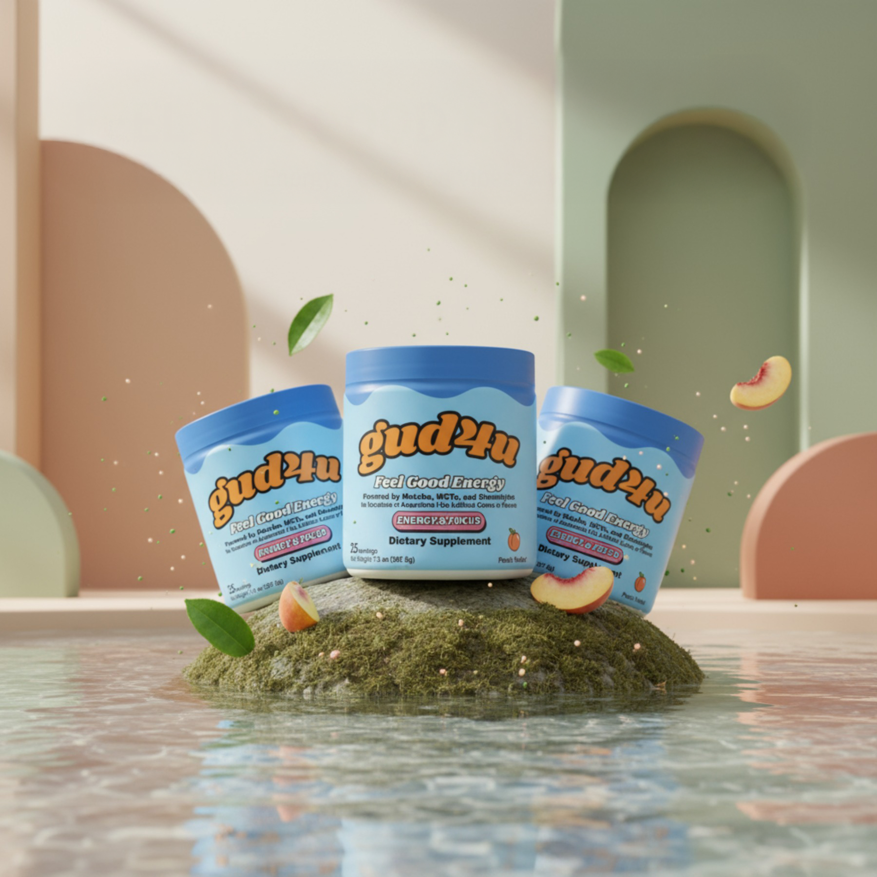 Gud4u - Energy Supplement - Matcha, MCTs & Electrolytes